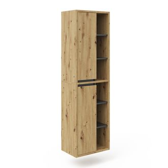 Vicco Armario De Ba&ntilde;o Viola, Roble Artesanal, 50 X 170 Cm