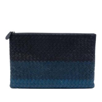 Bottega Veneta Pre-owned Clutches, female, Multicolor, Size: ONE SIZE Pre-owned Woven Nappa Clutch