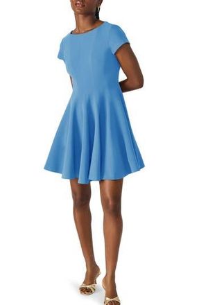 Steve Madden Nili Fit & Flare Minidress in Azure Blue at Nordstrom Rack, Size 12
