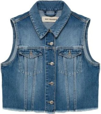 Roy Rogers Denim Gilet Jas - Dames - Bodywarmers - Blauw - XS - Denim - Jassen