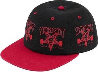 SUPREME x Thrasher 6-Panel Cap Black Red SUP-FW21-026