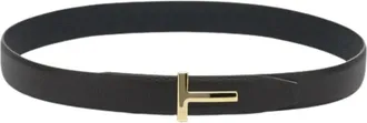 Tom Ford Soft Grain Leather Reversible T Belt 30 mm - Heren - Riemen - Bruin - 100 CM - Leer - Accessoires