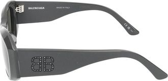 Balenciaga Womens Bb0397sa Grey Acetate Sunglasses