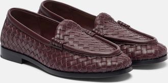 Bottega Veneta Silenzio Intrecciato leather loafers