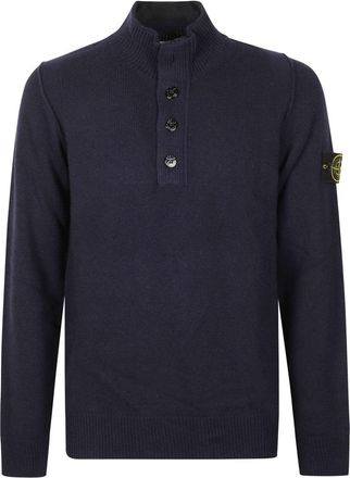 Stone Island Blue T-Shirts And Polos With Classic Cuts