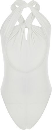 Federica Tosi Womens One-Piece Swimsuit One Piece White Polyamide Swimwear Sea Clothing