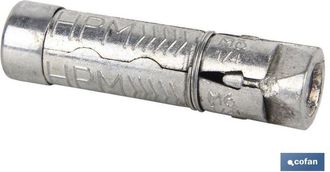 cofan Cofan - Cuerpo Anclaje Zamak Hpm M-6x45 Caja 100 Unid., Cuerpo De Anclaje De Zamak Hpm Para Tornillo. Construcciones De Acero, Colocaci&oacute;n De Rieles, E