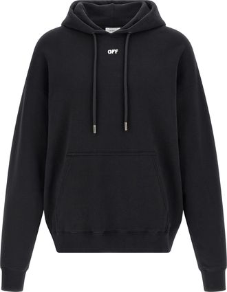 Off-white Black Cotton Mens Sweatshirt
