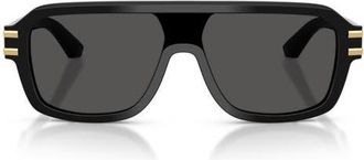Dolce & Gabbana 127mm Pilot Sunglasses in Black/dark Grey at Nordstrom