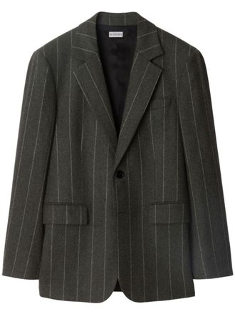 Burberry Blazer gessato - Grigio