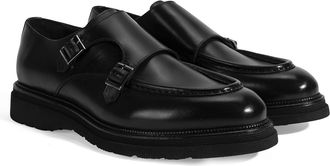 Desa Man Slip-On Loafers - Leather Upper and Lining, Round Toe, Flat Heel, Breathable | Black - 45