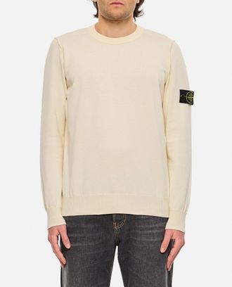 Stone Island Beige Logo Sweatshirt