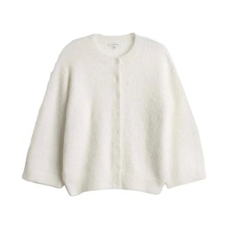 OPUS Disille Cardigan - Dames - Truien - Beige - Maat: L Wol