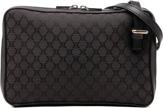 Celine Pre-owned Celine Leather Trimmed Macadam Canvas Messenger Bag Unisex C76840GXP11ODD74
