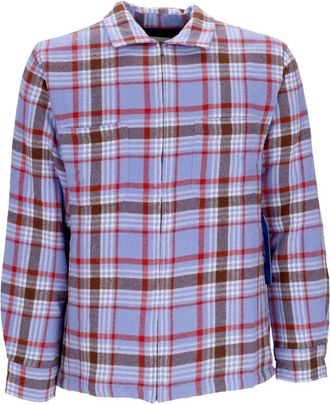Obey Gewatteerd Shirtjack Digitaal Violet Multi - Heren - Casual Overhemden - Veelkleurig - L - Katoen - Overhemden