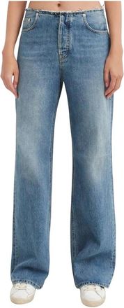 Haikure Blue Korea Jeans - Dames - Regular Fit Jeans - Blauw - W27 - Katoen - Jeans