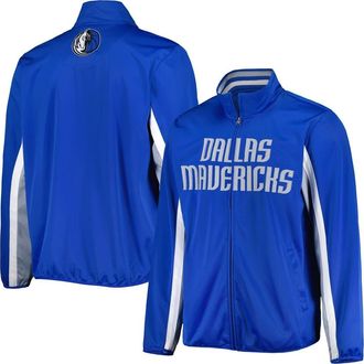 G-III Sports by Carl Banks Mens G-III Sports by Carl Banks Blue Dallas Mavericks Contender Wordmark Full-Zip Track Jacket at Nordstrom, Size Large