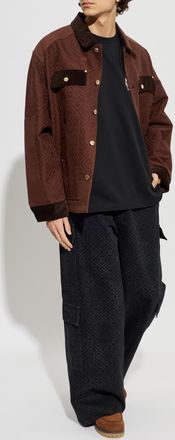 Casablanca T-shirt With A Colorful Print, Mens, Black