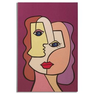 Dmora Cuadro Andy, Pintura De Pared, Panel Ornamental, Accesorio Decorativo, 60x3 H90 Cm, Multicolor - Dmora