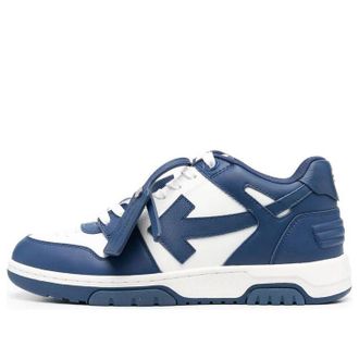 Off-white Out Of Office Leather Sneakers Navy White OMIA189C99LEA0044201