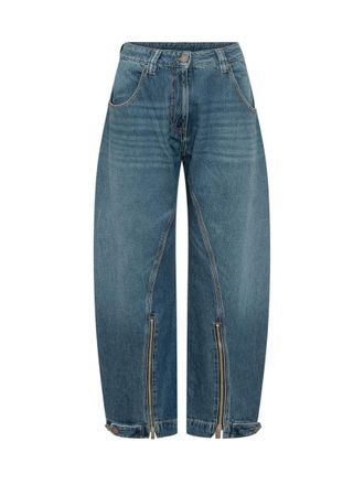 Pinko Blue Relaxed High Rise Jeans