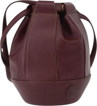 Cartier Pre-owned Vintage Schoudertas - Dames - Vintage Tas - Rood - ONE Size - Leer - Vintage