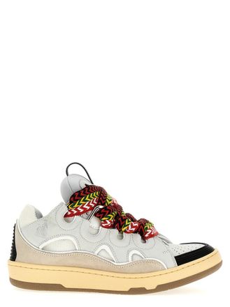 Lanvin Grey Lace Up Sneakers