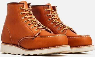 Red Wing Shoes Red Wing Heritage Classic 3375 Womens Brown Leather Moc Toe 6-Inch Ankle Boots