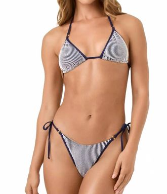 L*Space Banning String Bikini Bottom In Midnight Blue