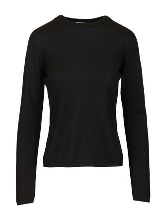 Max Mara Pittura Crewneck Fine Cashmere Knit Knitwear Black