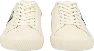 BOSS Aiden Low-Top Cream Polyester Sneakers