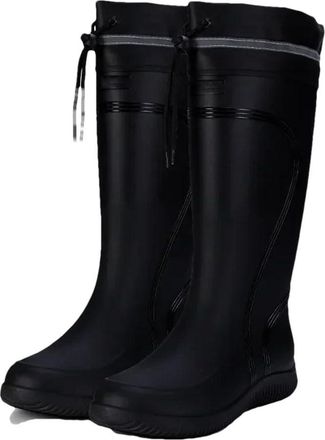 Generic Mens Rain Boots Long Tube Water Shoes Work Platform Cotton Outer Wear