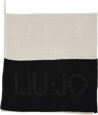 Liu Jo ribbed colour-block scarf - Neutrals