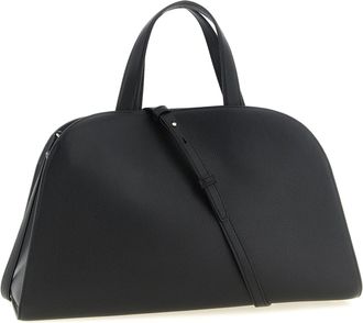 Tory Burch Hammered Leather Shoulder Bag - Black