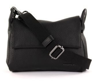 Mandarina Duck Womens Mellow Leather P10FZT93 Cross-Body Bag, Nero, 23x18x3 (L x H x W)