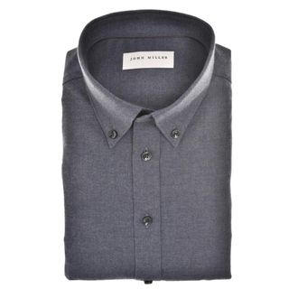 John Miller Heren, Overhemden, Blauw, Maat: 3XL Katoen