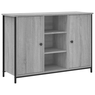 Berkfield Home Sideboard Grey Sonoma 100x35x70 cm Engineered Wood | Size: 100 x 35 x 70 cm