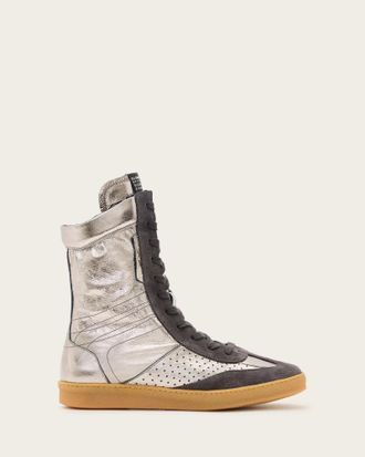 AllSaints Lousie Leather High Top Sneakers