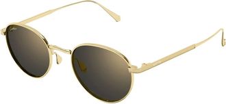 Cartier Sunglasses, unisex, Yellow, Size: 49 MM Ct0626S Sunglasses