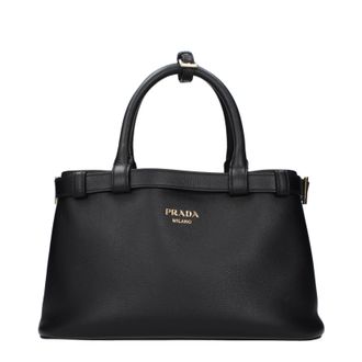 Prada Damess Handtassen Leer Zwart