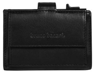 Bruno Banani Geldb&ouml;rse BRUNO BANANI, Herren, schwarz, Leder, leicht gl&auml;nzend, unifarben, Kleinlederwaren Geldb&ouml;rse, echt Leder