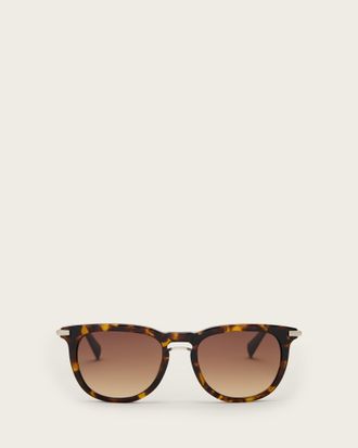 AllSaints Zinc Jude Round Tinted Sunglasses, Size: One Size