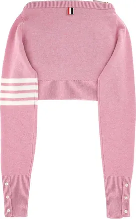 Thom Browne Unisex Pink Wool Clutch 680
