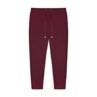 Fiorella Rubino Katoenen Joggingbroek - Dames - Sweatpants - Rood - XL - Katoen - Broeken