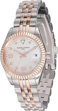 Pierre Cardin Watches, female, Gray, Size: ONE SIZE Stainless Steel Dress Watch