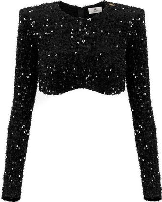 Elisabetta Franchi Top Nero