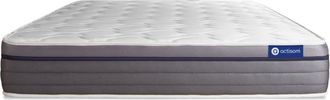 Actisom Colch&oacute;n blanco con l&aacute;tex y espuma viscoel&aacute;stica 140 x 190