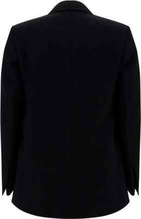 Lanvin Womens Double Breasted Tailored Jacket - Black Wool - Size EU 38 (Womens)