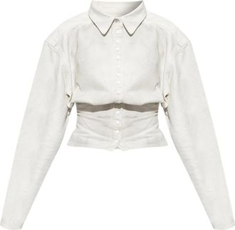 Diesel De-Plazy-Fsj1 Shirt - - Blouses & Shirts - Donna - Bianco - XS