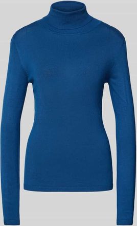 Ichi Strickpullover mit Rollkragen Modell MAFA in Blau, Größe XXL